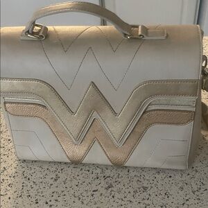 Loungefly Gold and Cream Laptop Bag